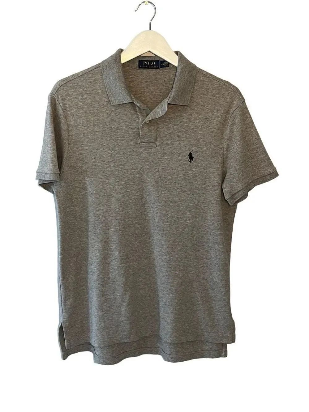 Polo Ralph Lauren heather gray polo shirt - L
